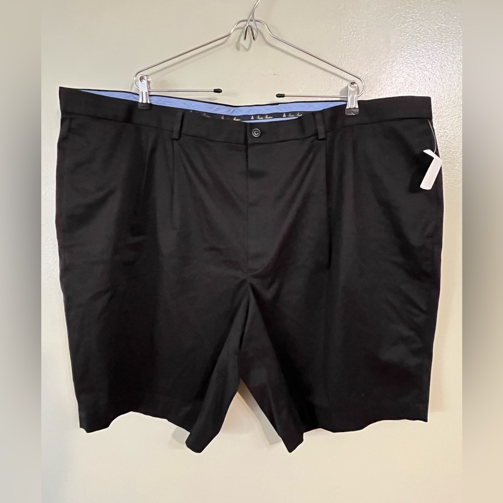 Brooks Brothers Men's Navy Chino Pleated Front Cotton Shorts Size 52 NWT